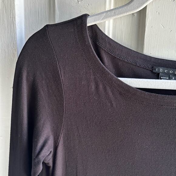 Theory Gila Mini Dress Black - Picture 4 of 9